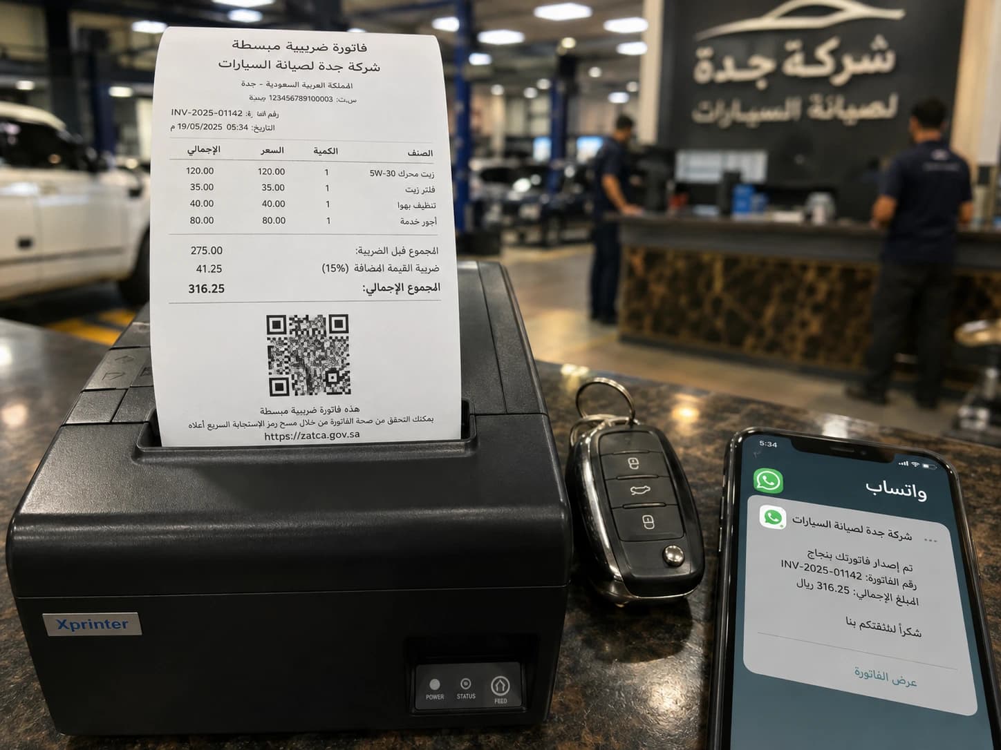 إصدار الفاتورة المبسطة بدون إنترنت والرفع التلقائي لمنصة فاتورة